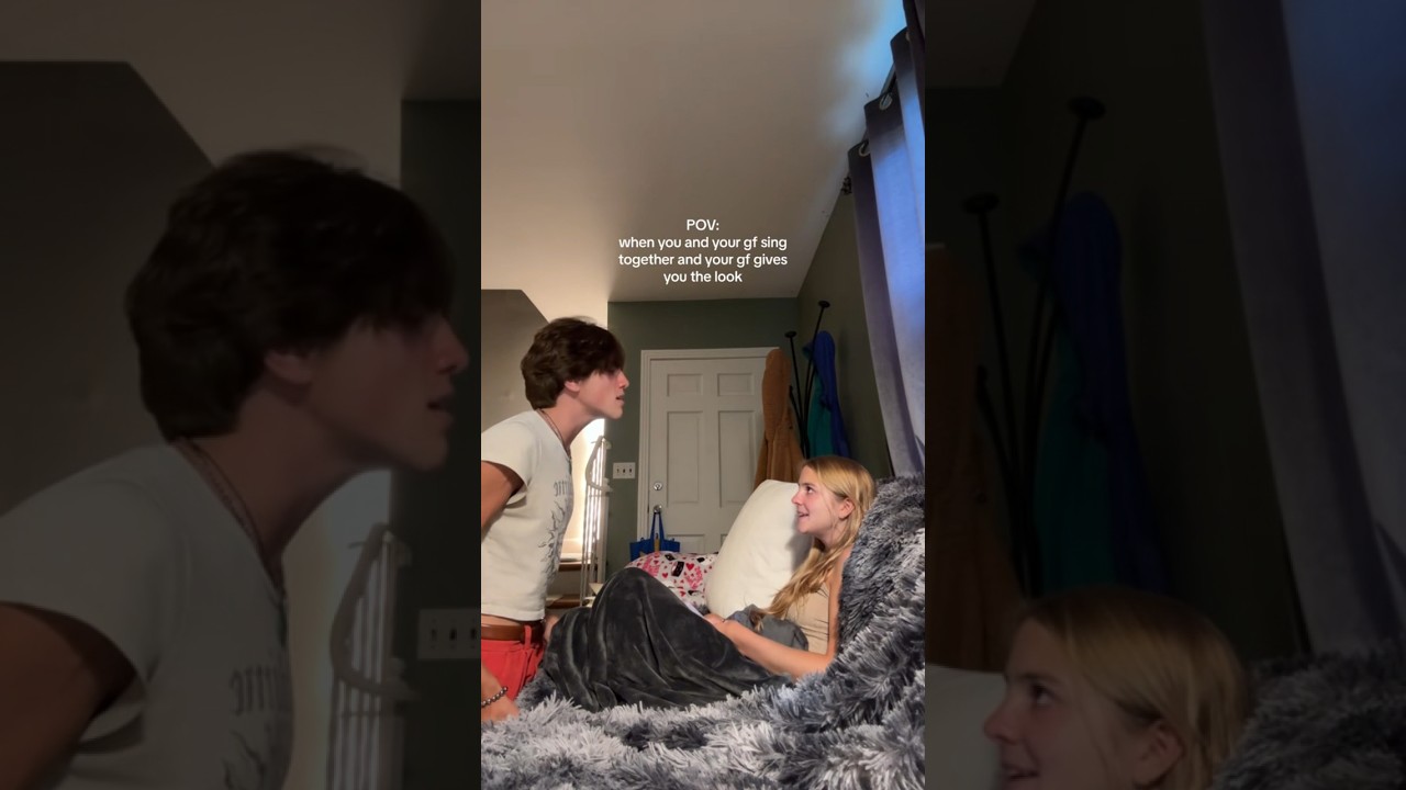 lol 😗 @marisamckaye #couple #cover #singing #harmony #toosweet #hozier #couchpotato