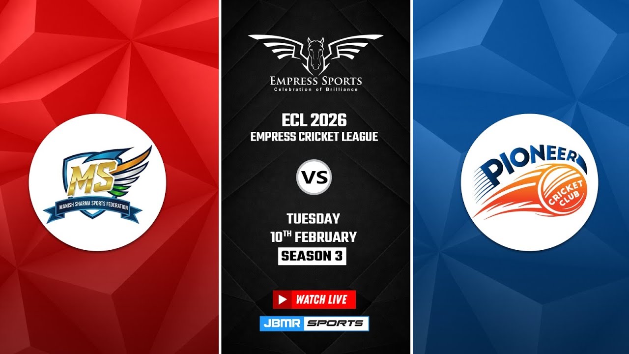 EMPRESS CRICKET LEAGUE  SEASON 3 || MATCH 4 -  MS MASTERS  VS PIONEER+ HCA