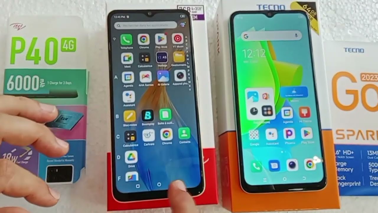 Tecno spark go (2023) vs itel P40 : speed comparaison
