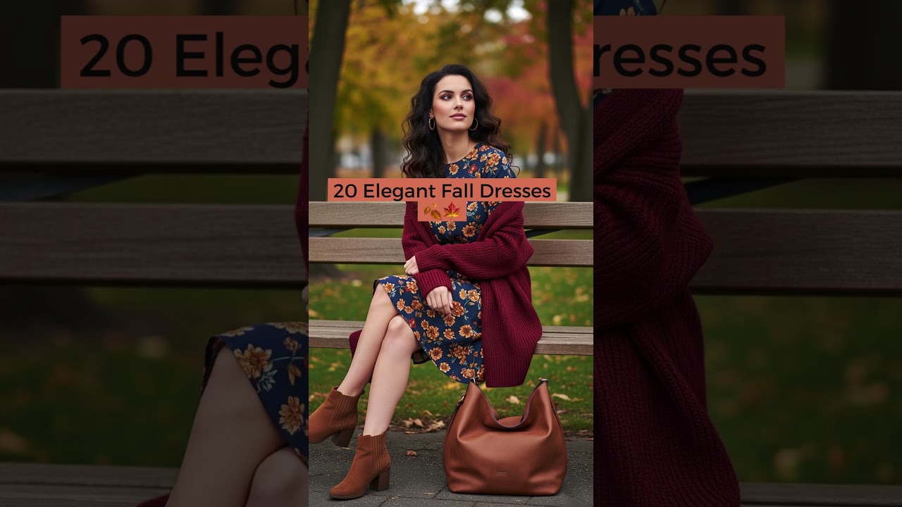 20 Elegant Fall Dresses #falltrends2025