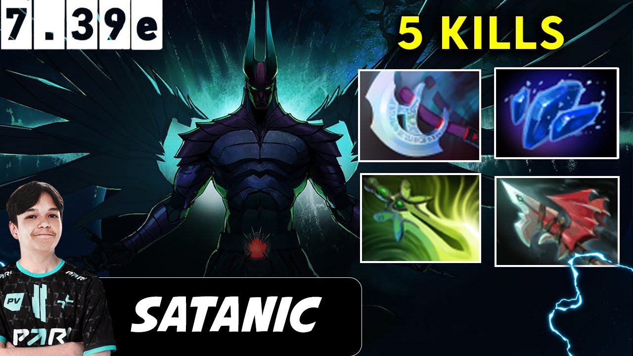 Satanic Terrorblade Safelane Ultra Carry 5 Kills - Dota 2 Pro player Full Gameplay