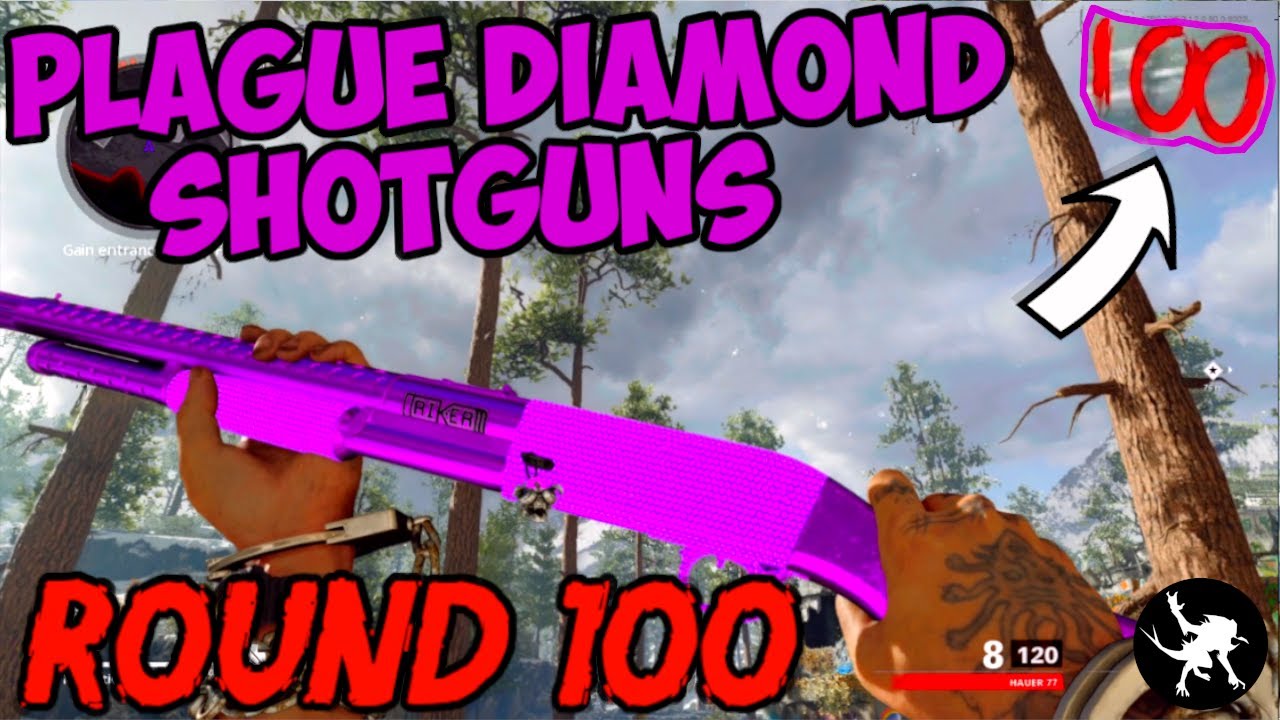 UNLOCKING PLAGUE DIAMOND SHOTGUNS ON ROUND 100 (Shotgun Only Challenge)