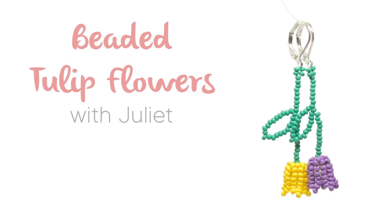 How to Make Beaded Tulip Flowers with Seed Beads | Easy Beginner Tutorial