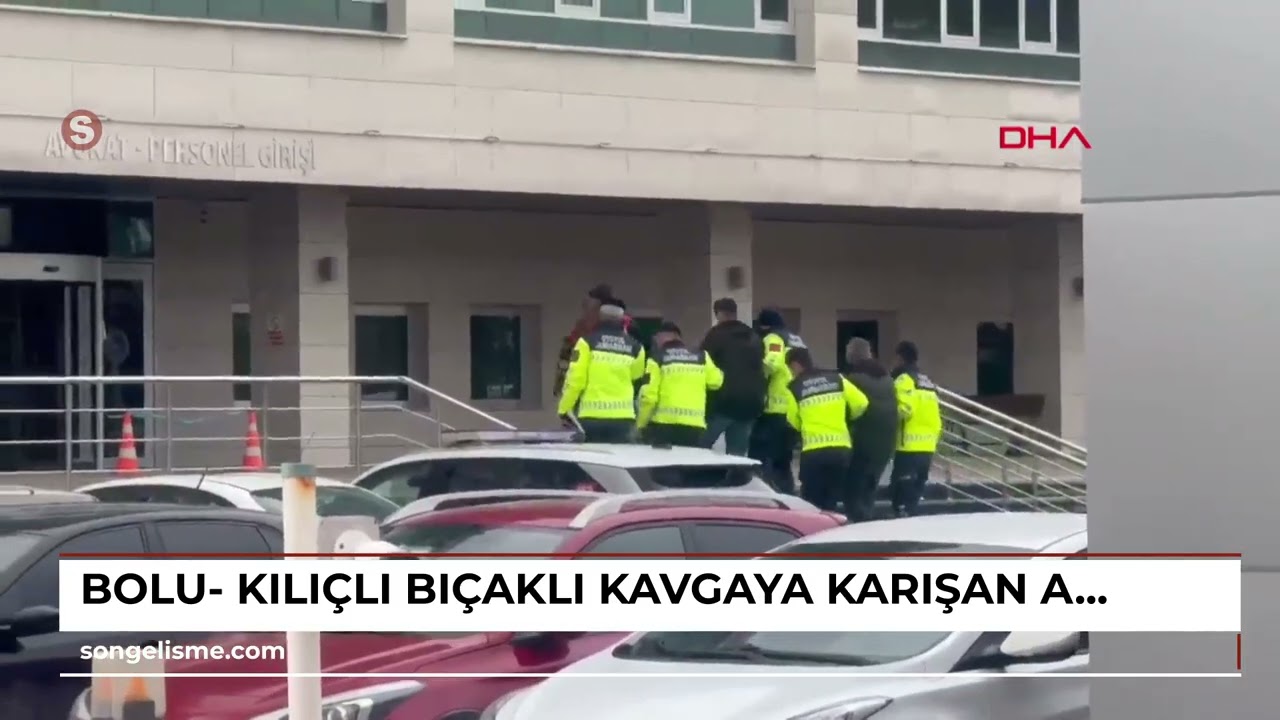 Bolu- Kılıçlı bıçaklı kavgaya karışan Ankaragücü taraftarları adliyede