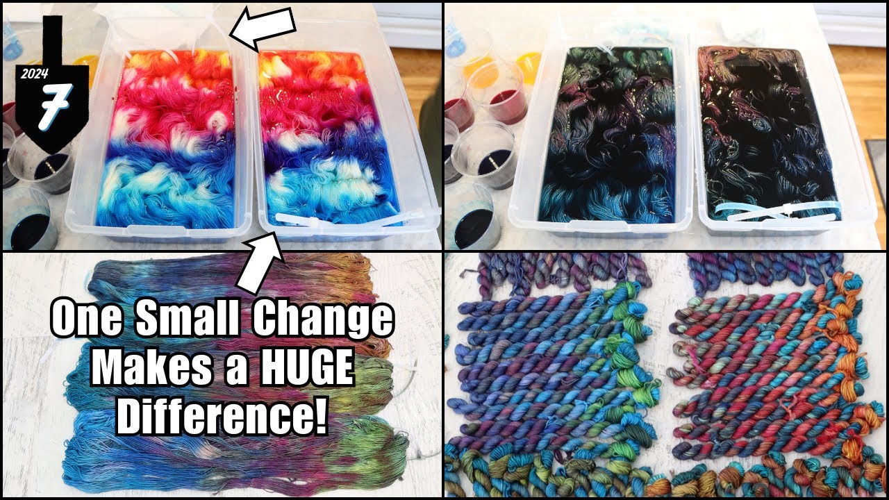 Discovering an Important Variable While Shoebox Dyeing Yarn- I was surprised!(2024 Chanukah Night 7)