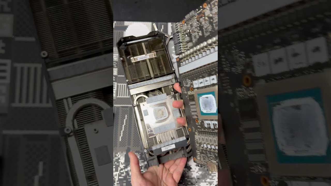 How to re-thermal paste and repad a graphics card#pcrepair #pctips #computerrepair #hystar #gamingpc