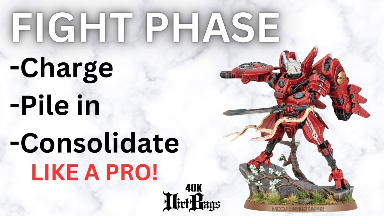 The Correct Way To Pile in & Consolidate Fight Phase 10th Edition Competitive | Warhammer 40k