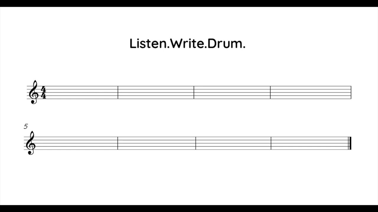 8. Exercise - Listen. Write. Drum. by Mateoo