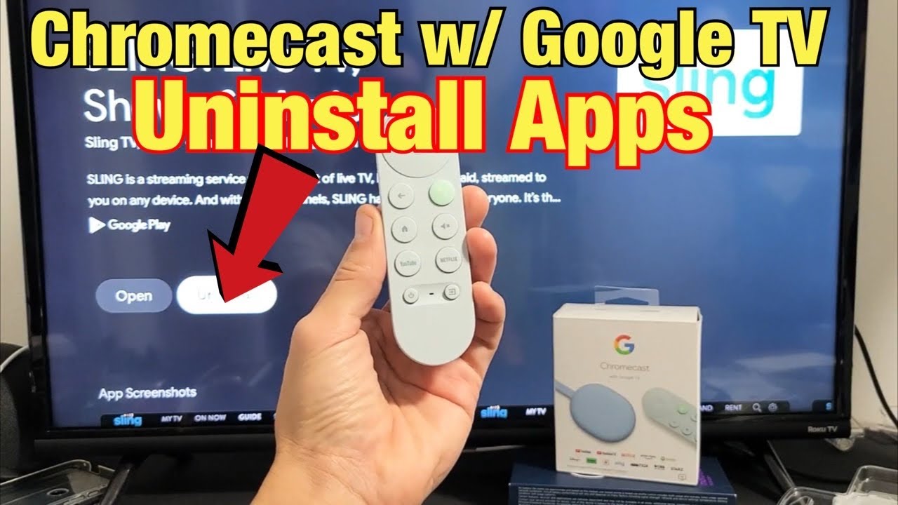 Как удалить/деинсталлировать приложения на Chromecast с помощью Google TV