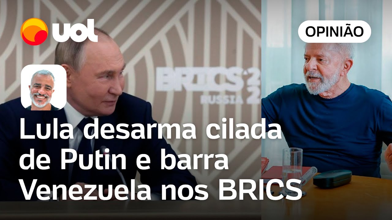 Lula desarma cilada de Putin e barra Venezuela nos BRICS, cúpula deve aceitar Cuba | Kennedy Alencar