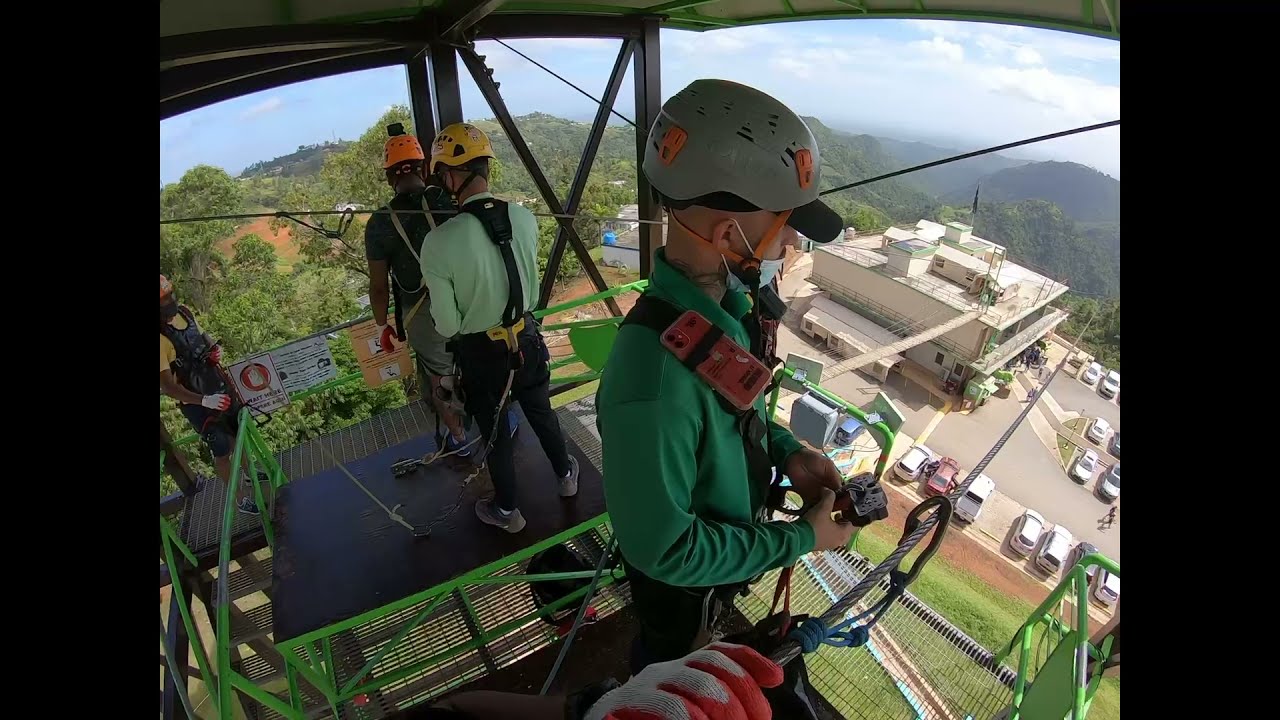 Monster Zip Line - Toro Verde Adventure Park Puerto Rico (Full video)