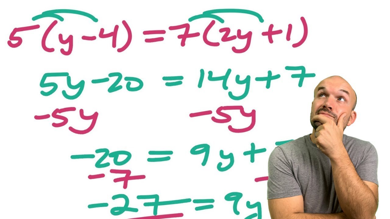 Solve Multi-Step Equations Worksheet | 16 Examples