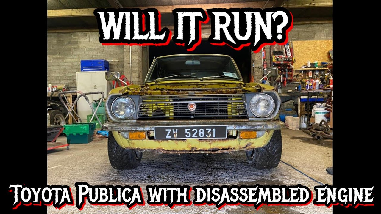 WILL IT RUN? 1975 Toyota 1000 /Publica KP30 with disassembled engine - Part 1! Episode 11