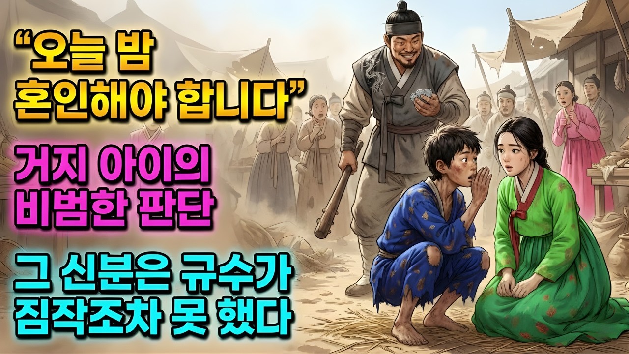 오 냥에 사 온 거지 아이의 한마디, 규수를 살릴 수밖에 없었던 이유 | 야담 | 조선야담 | 민담 | 설화 | 전래동화 | 오디오북