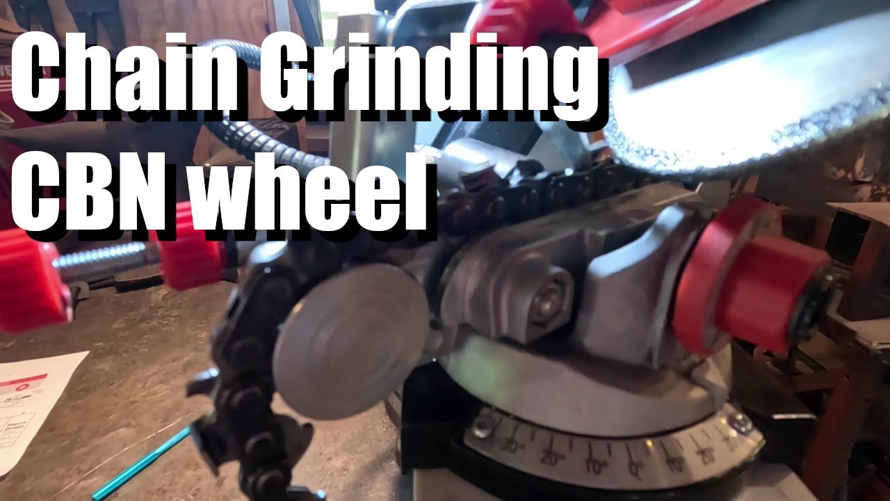 Chain grinding with the Oregon 620-120 grinder and a CBN wheel - 155