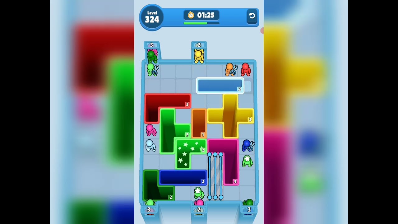 Drop Away Level 324 Solution Walkthrough