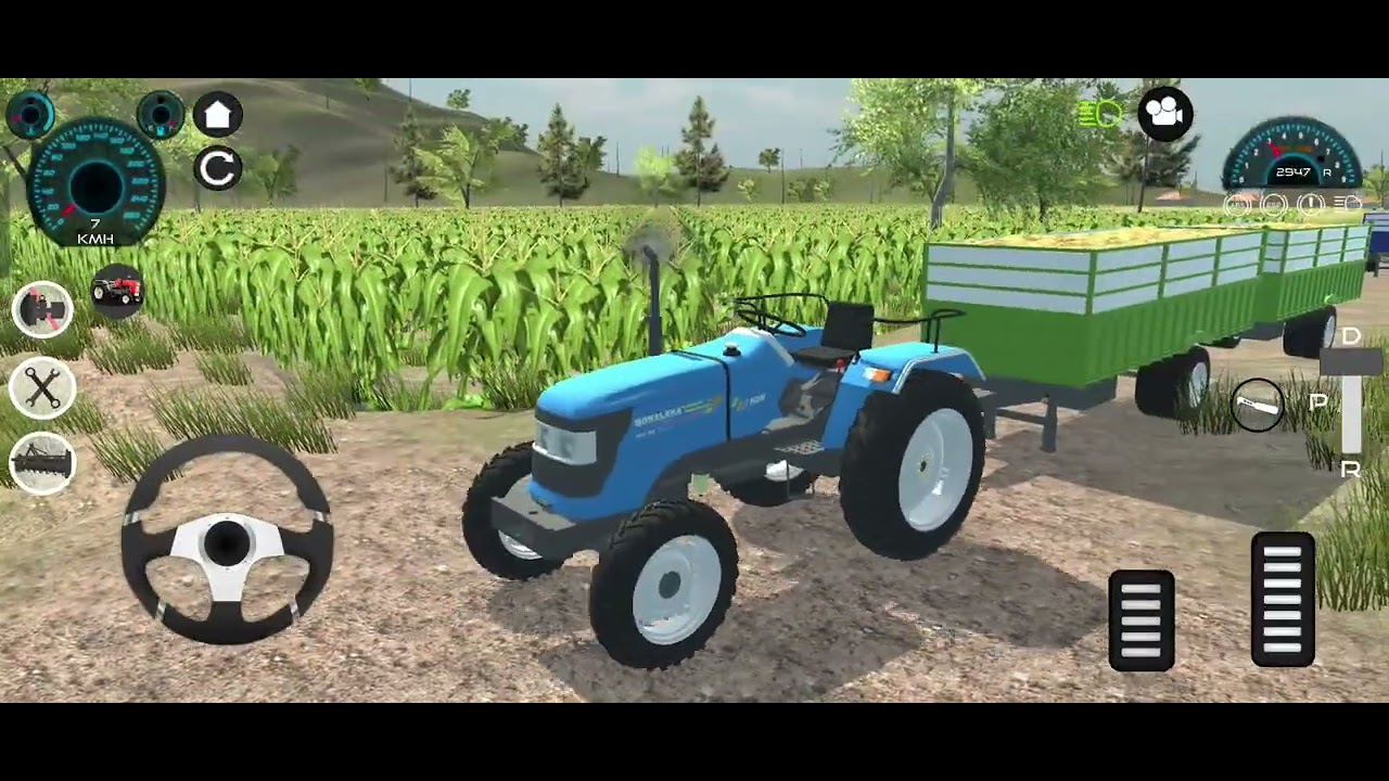 Village tractor simulator game #viralvideo #gaming #tractor