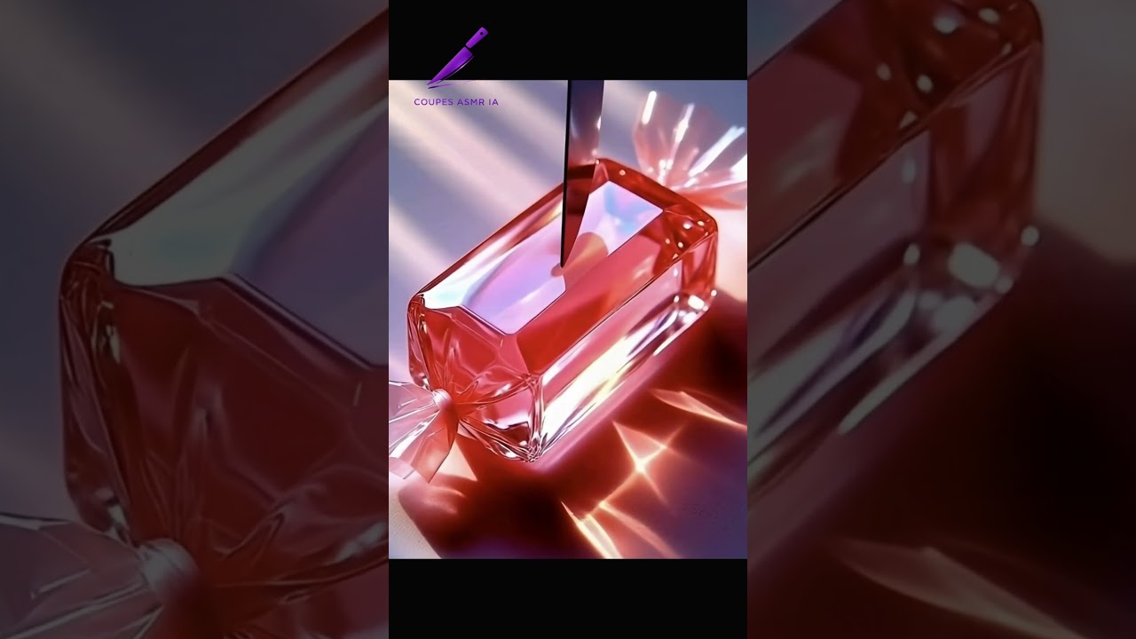 Coupes ASMR IA | Découpe satisfaisante : Gâteau Bonbon