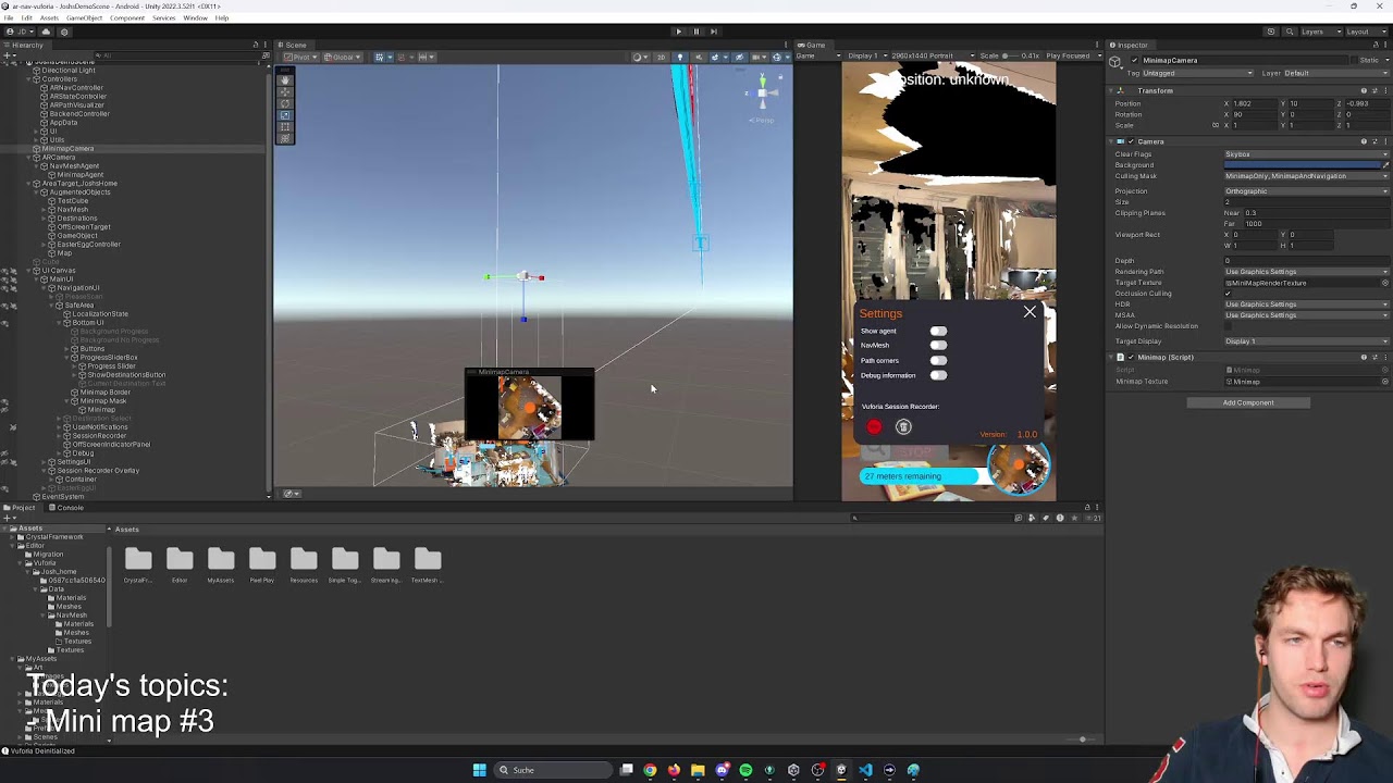 DevStream #17 - AR Indoor Navigation - building a minimap #3