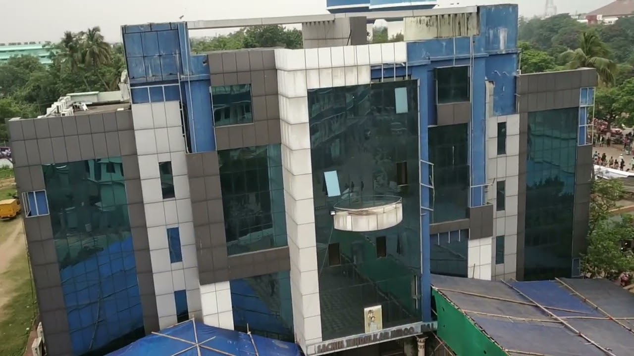 # inside and outside view of Barabati stadium 