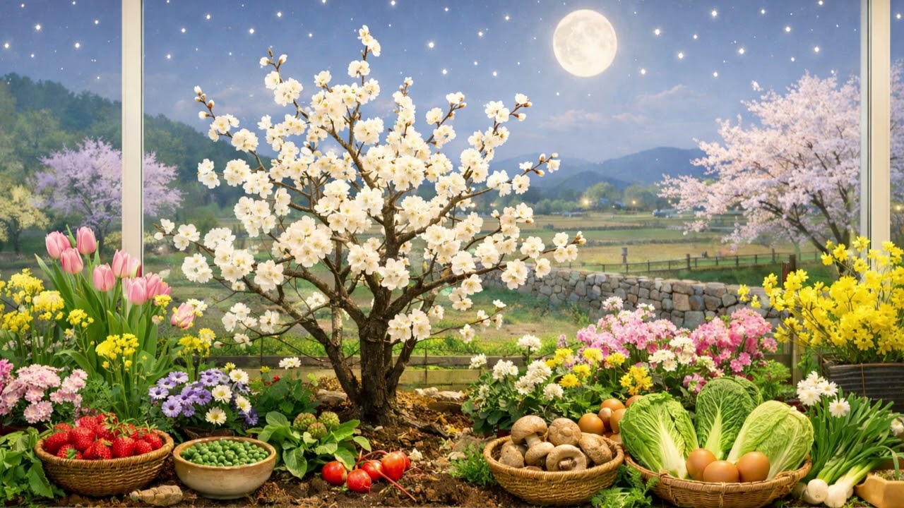 매화의 밤 (목소리 없는) | 내 곁을 지켜주는 노래 – 달지 않은 빵 같은, 그냥 틀어두는 음악