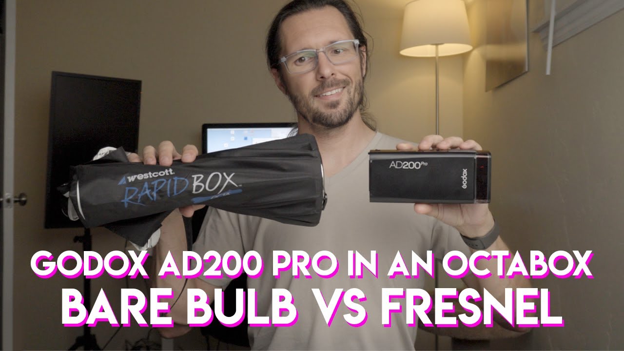 AD200 и 200 Pro Barebulb против Fresnel с модификатором