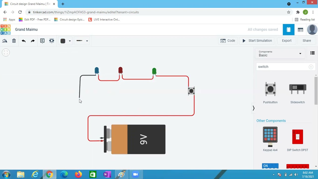ATL session Connecting Components in Tinkercad
