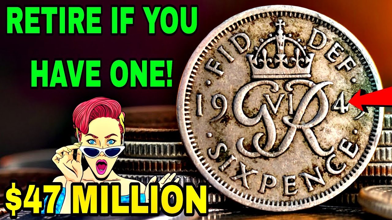 Шестипенсовые монеты в миллион долларов? Десять самых редких шестипенсовиков Великобритании, кото...