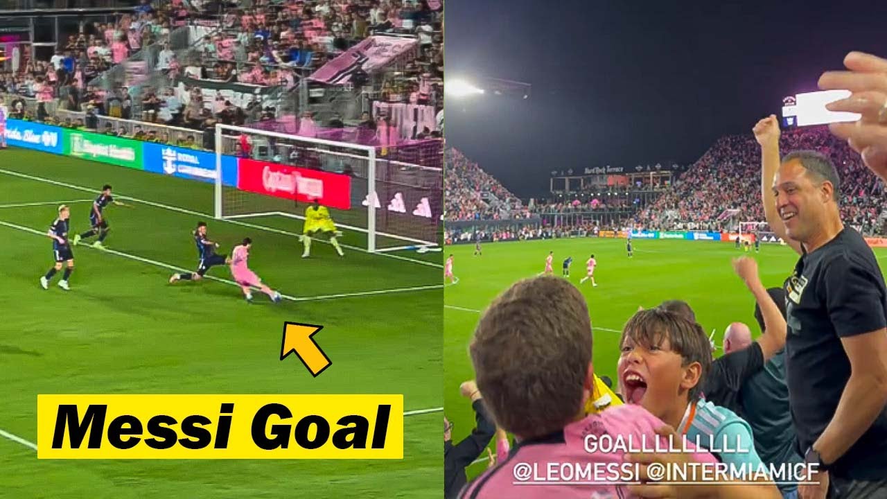 Inter Miami Fans Reactions to Lionel Messi Goal vs Philadelphia Union