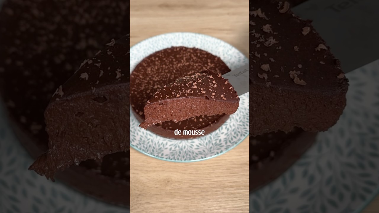 PASTEL de CHOCOLATE con 2 INGREDIENTES 🍌🤤 #postresaludable