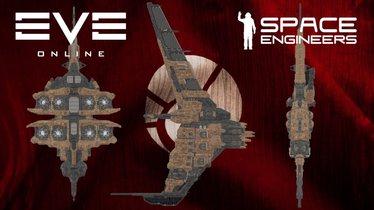 Space Engineers meets EVE Online | Minmatar Tornado full Interior showcase