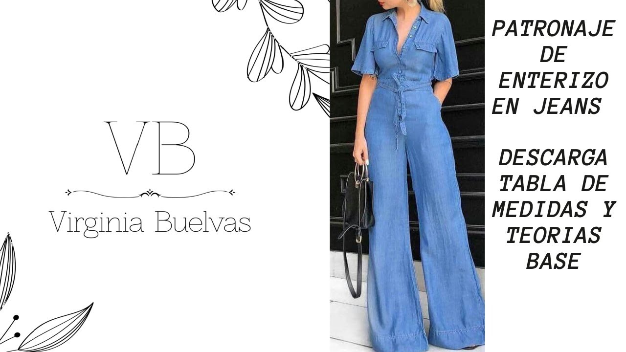 PASO A PASO ENTERIZO MODERNO EN TELA JEAN CON BOLSILLOS / DIY DENIM JUMPSUIT OUTFIT