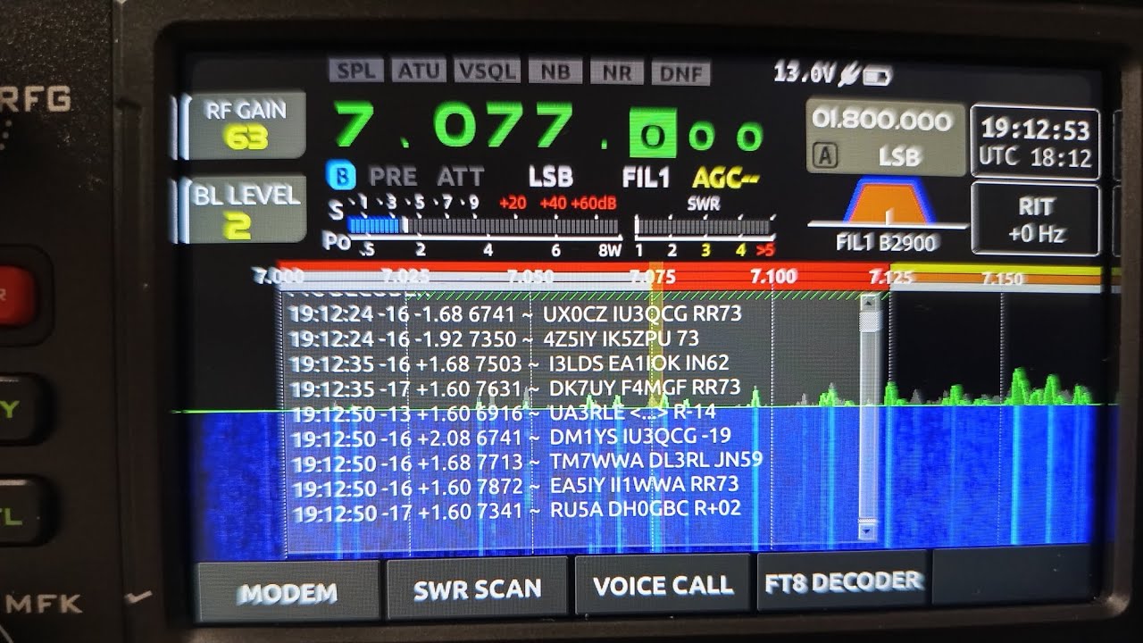 FT8 Recepción con XIEGU X6200 y Solución para el dial duro gracias a mí hermano Edu ( KK4NWW )