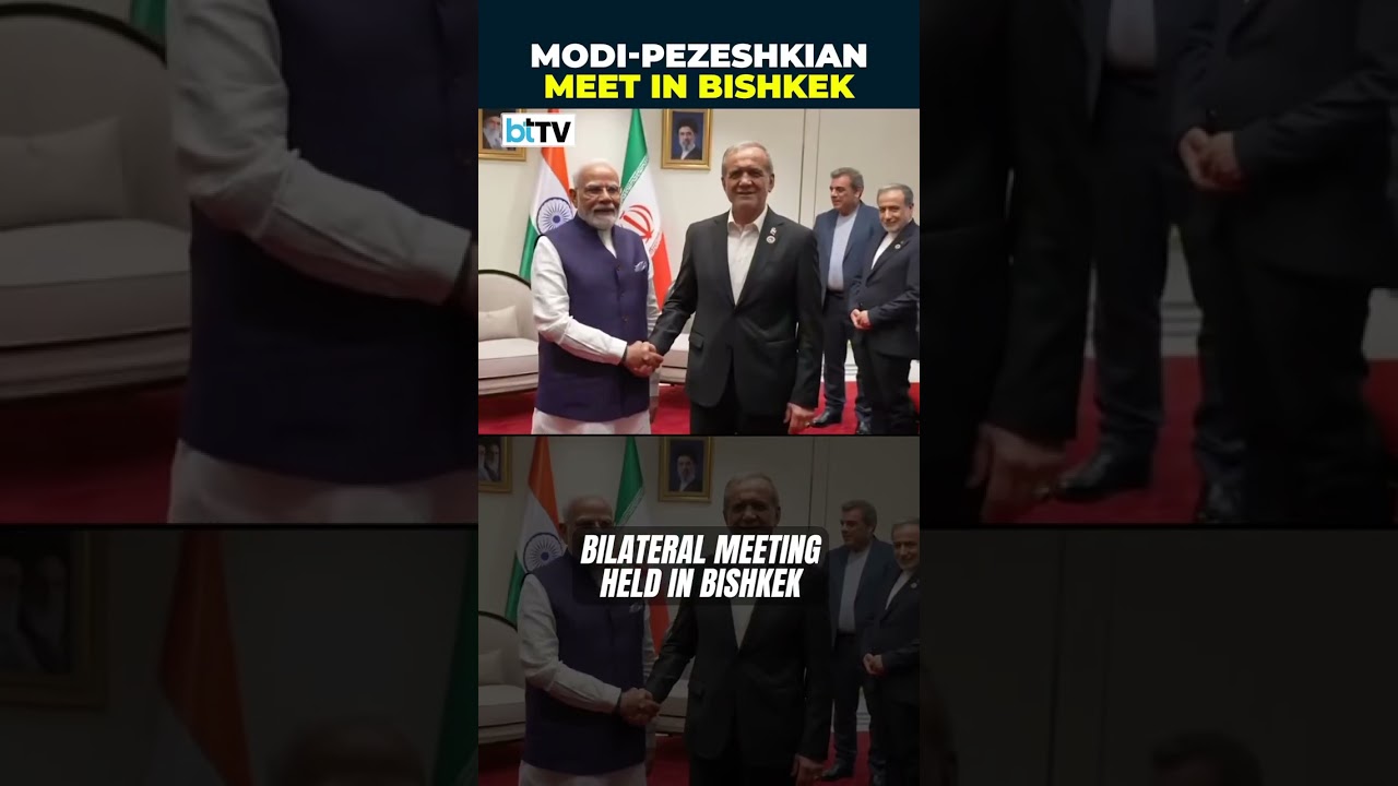 PM Modi Meets Iran President Pezeshkian In Bishkek On Sidelines Of SCO Summit