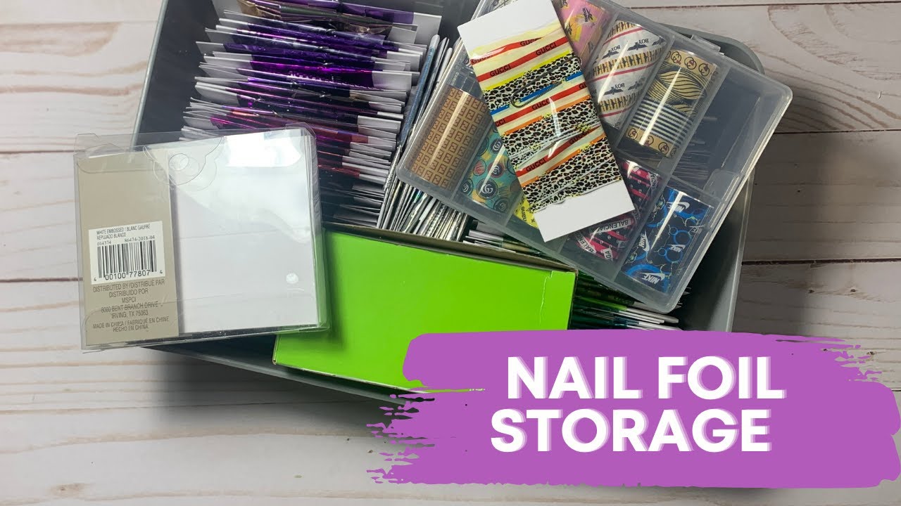 How to Store Nail Transfer Foils | Nail Organization 2020 | Nail Storage | Nail Room | Nail Foils