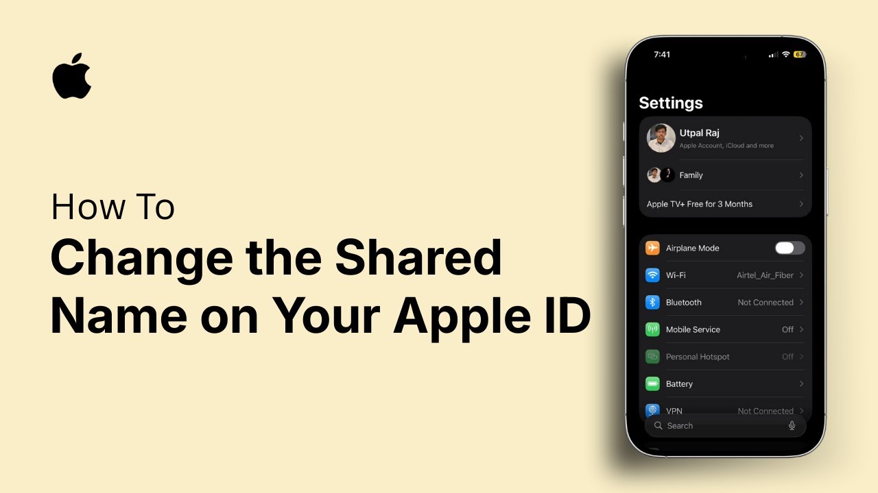 How to Change the Shared Name on Your Apple ID