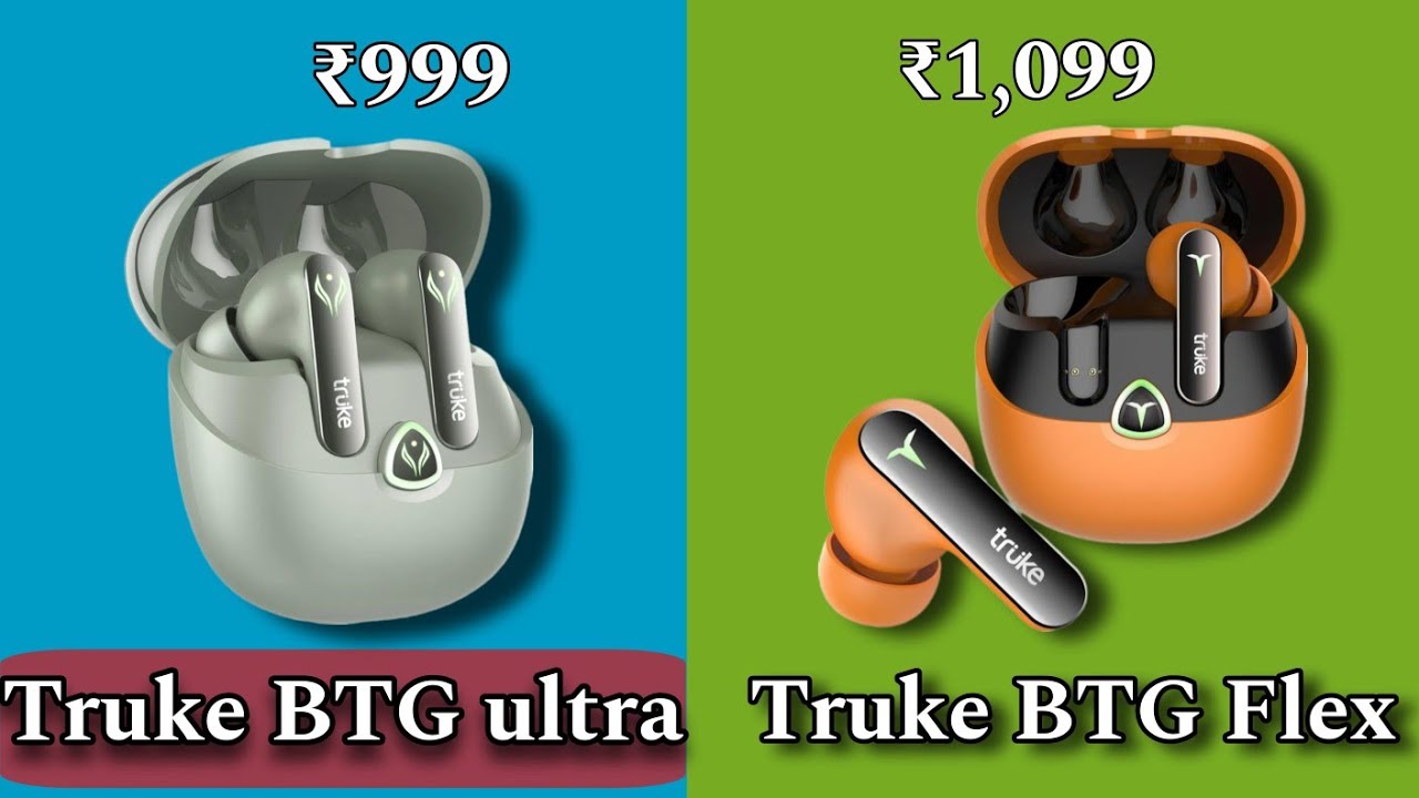 🤔truke BTG Ultra Vs Truke Btg flex || Best Gaming Earbuds #tech #earbuds #tech