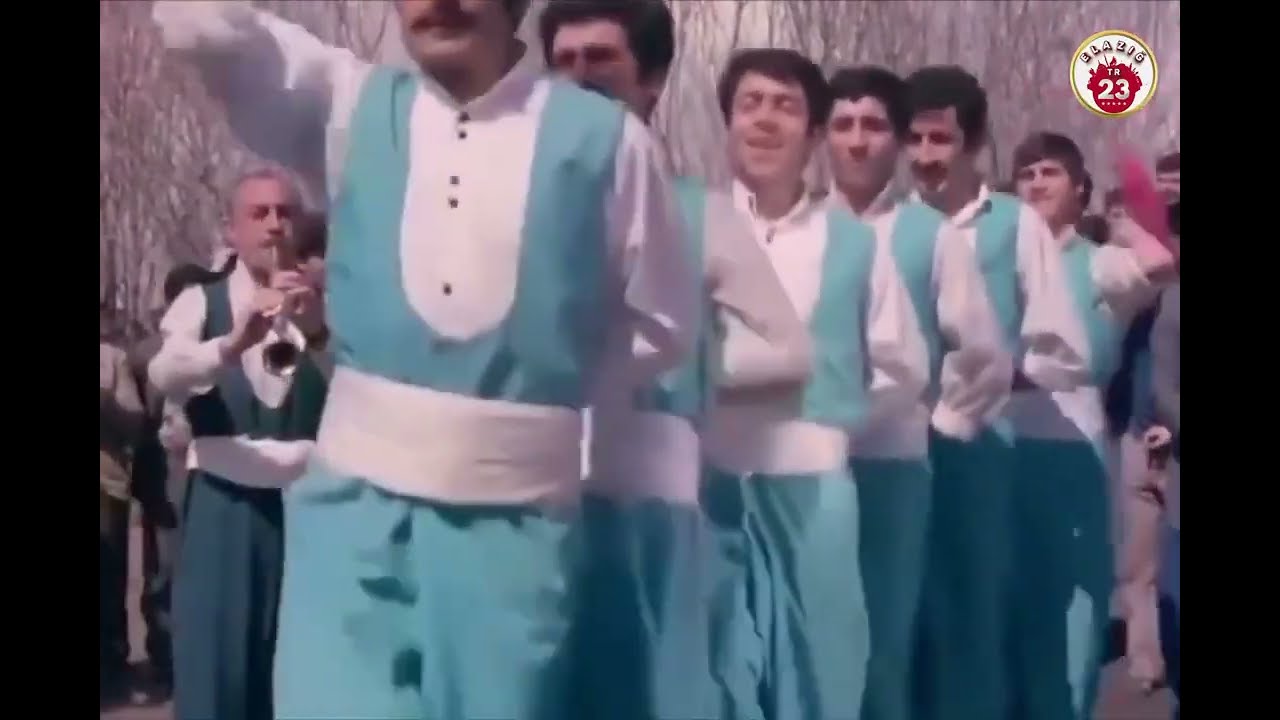 Eski Elazığlılardan Elazığ halayı, Bıçak oyunu, delilo, Çaydaçıra - 1974 Bedrana film çekimlerinden