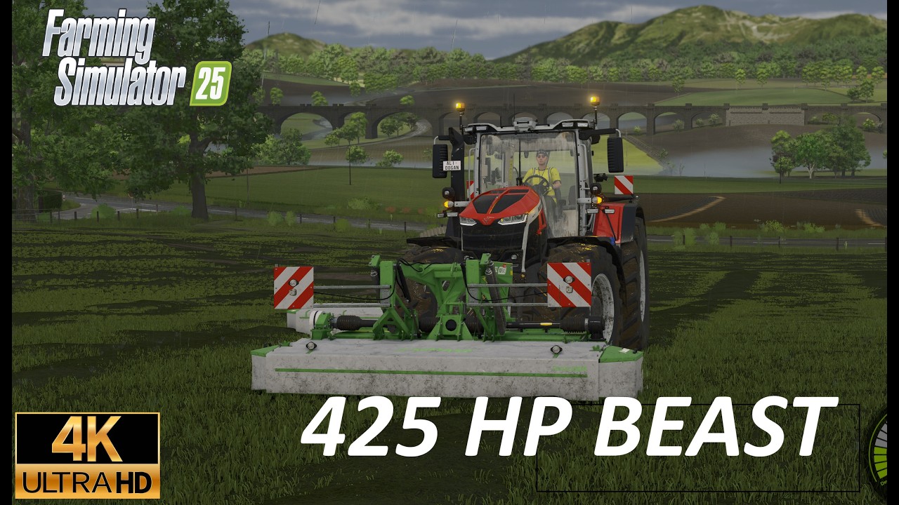 Ultra Realistic Mowing with Massey Ferguson 9S.425 | FS25 4K
