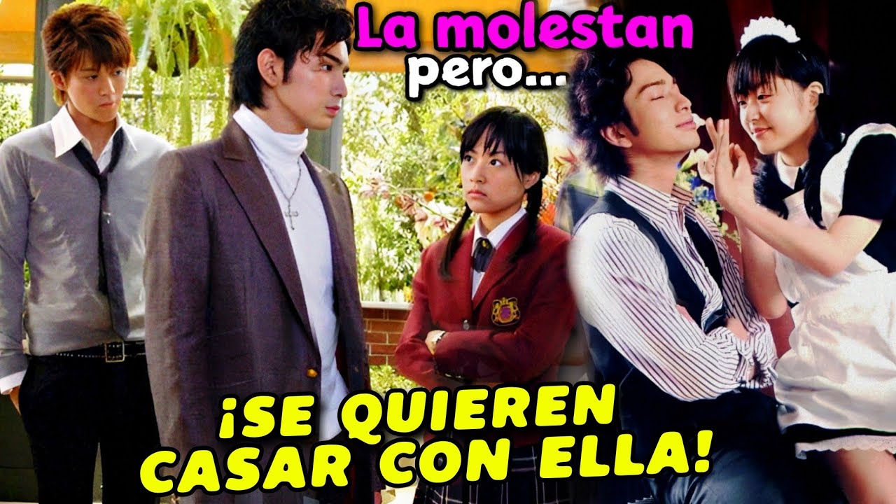 LOS 4 CHICOS POPULARES LA MOLESTAN POR POBRE PERO DE UN GOLPE LOS ENAMORA (resumen HANA YORI DANGO)