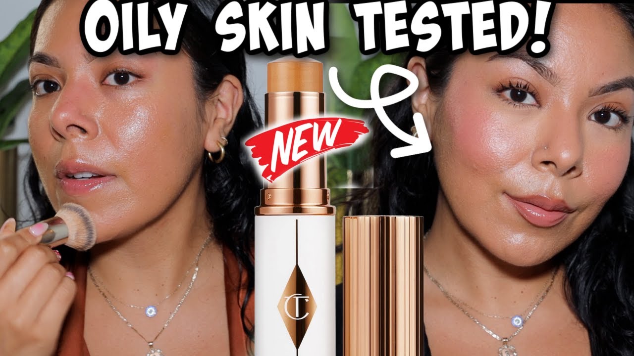 NEW! @CharlotteTilbury UNREAL SKIN HYDRATING FOUNDATION STICK! || OILY SKIN REVIEW + WEAR TEST!