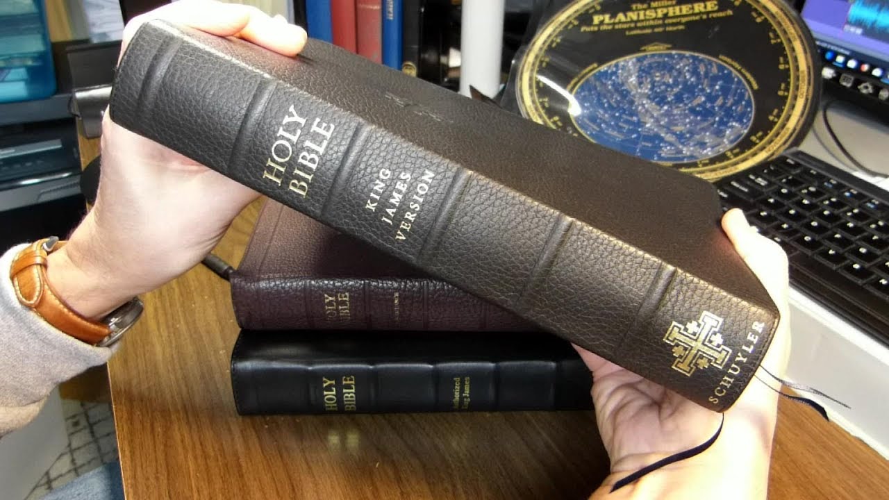 The Schuyler Canterbury KJV Bible in Black Calfskin