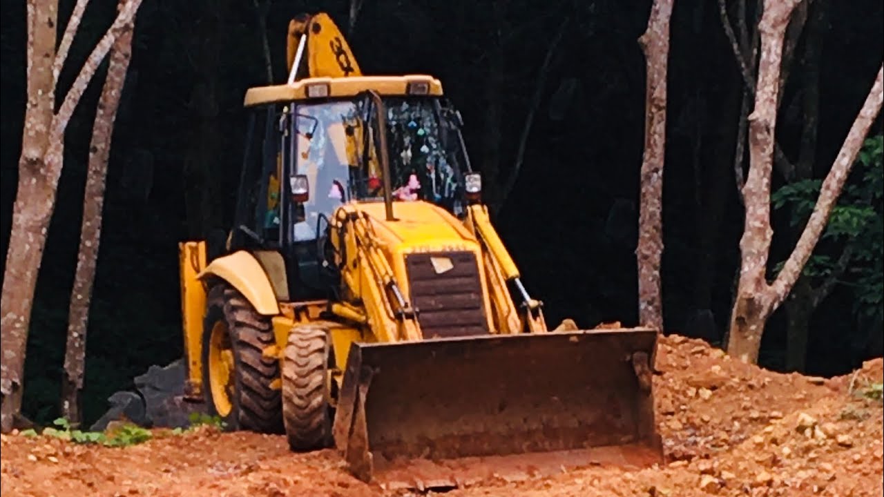 JCB 3cx creating a village Road