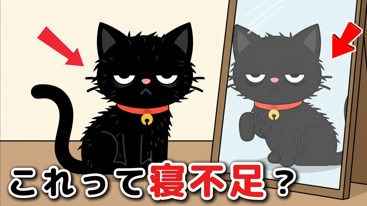 【猫の雑学】寝不足の時に見せる行動