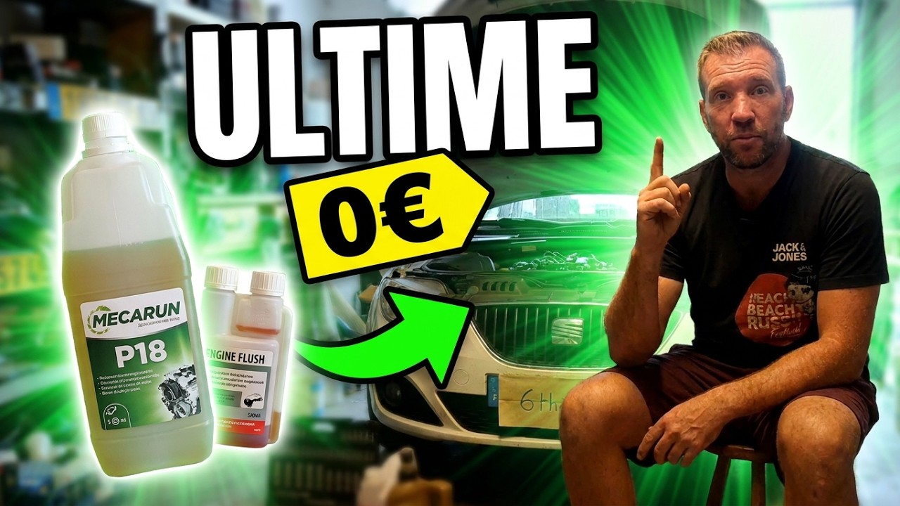 ✨Faire l'entretien de son EXEO🚘avec les produits Mecarun P18 et Engine flush👍.