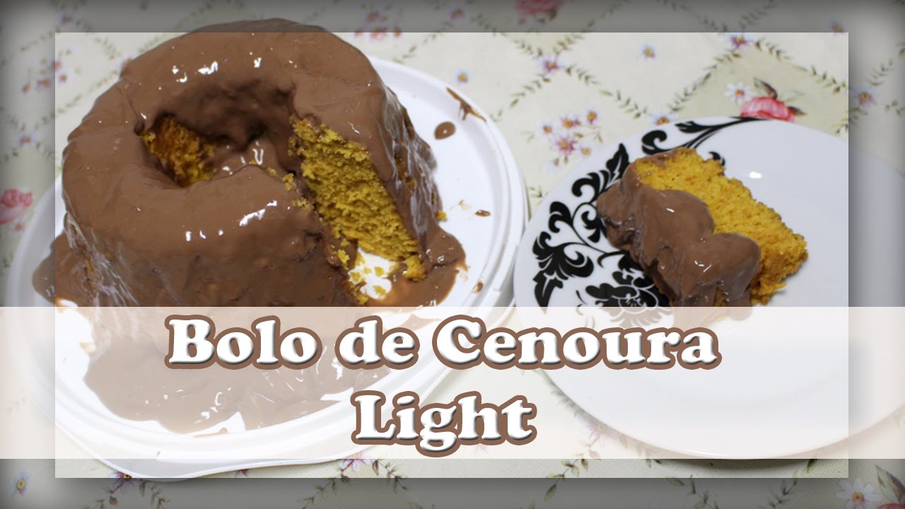 Receitas Light - Bolo de Cenoura