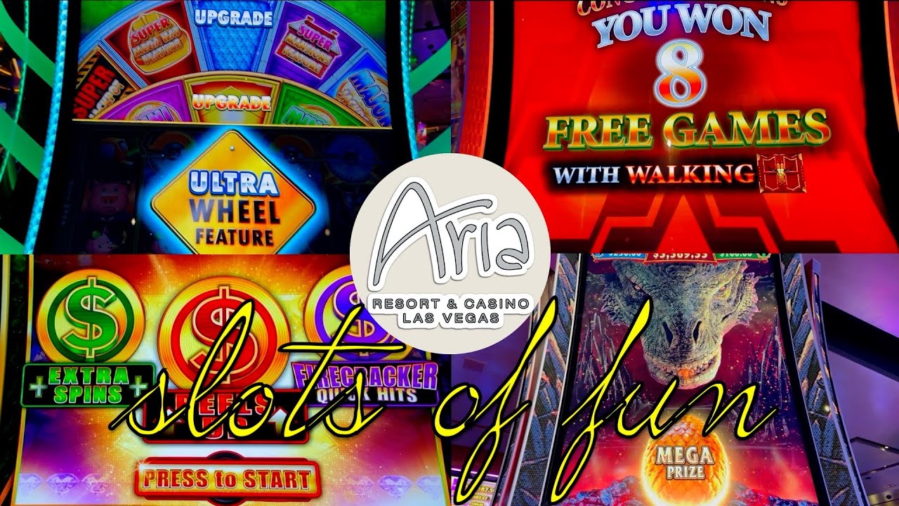 Huff N' Puff Firecracker Quick Hit Slot Machine & Others @ Aria Casino Las Vegas #slotscasinogames