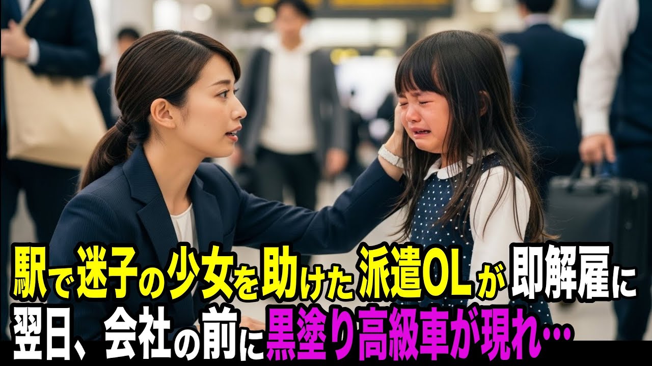 迷子の少女を助け即日解雇された派遣社員。翌日“黒塗りの高級車”が現れ…