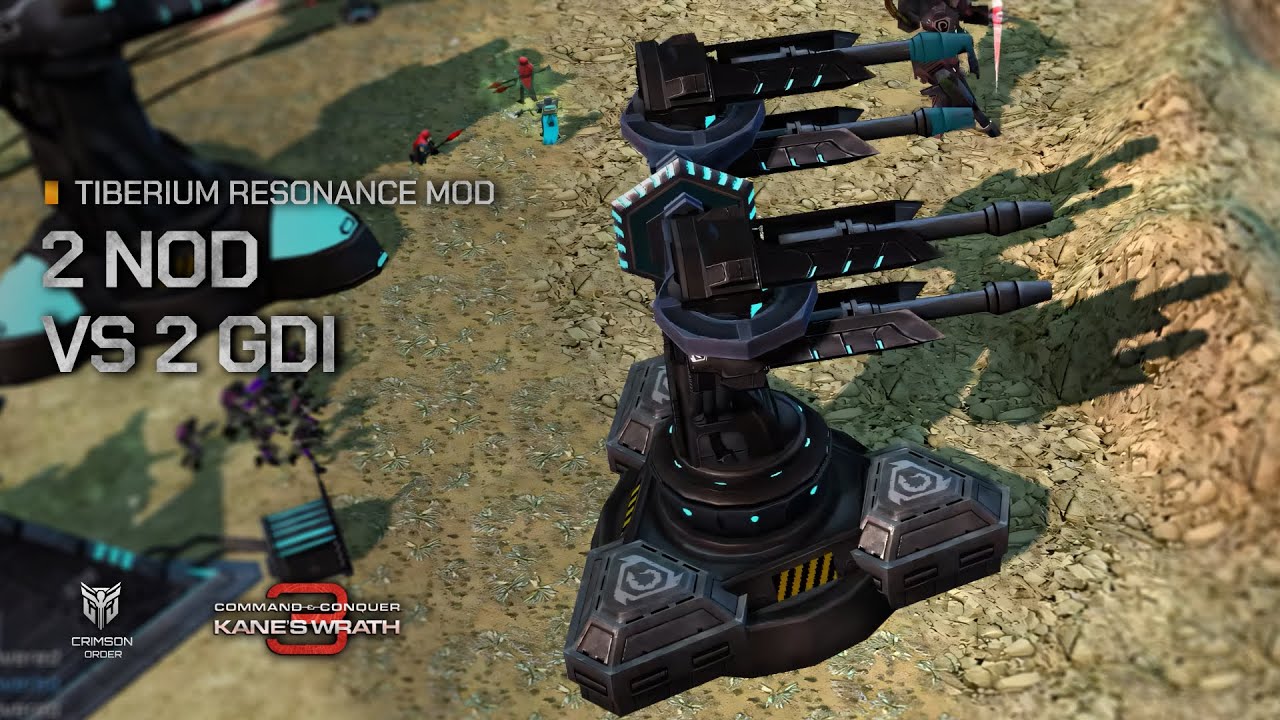 Kane's Wrath [Tiberium Resonance Mod] - 2 NOD vs 2 GDI Brutal AI