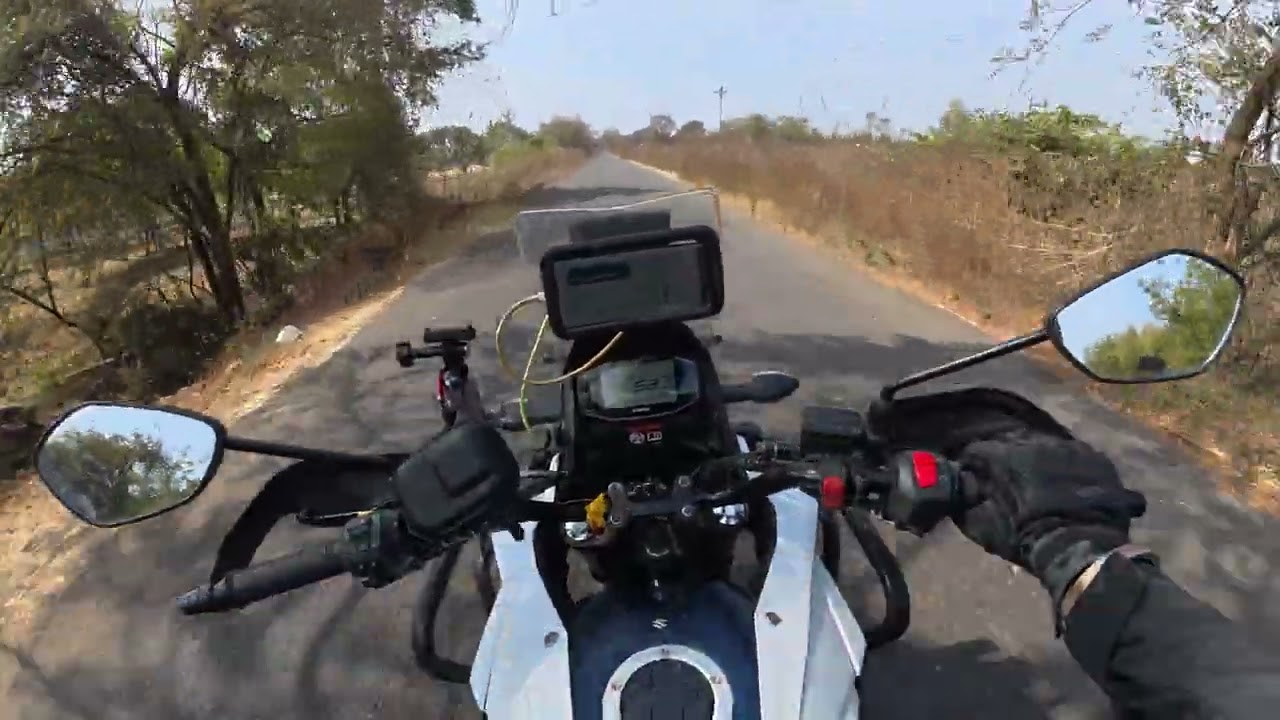Nagpur to omkareshwar 🌼🙏#suzukivstrom250 #osmodji5pro #solo #motovlog 
